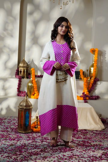 Leheriya Rasiya Kurta with Pants