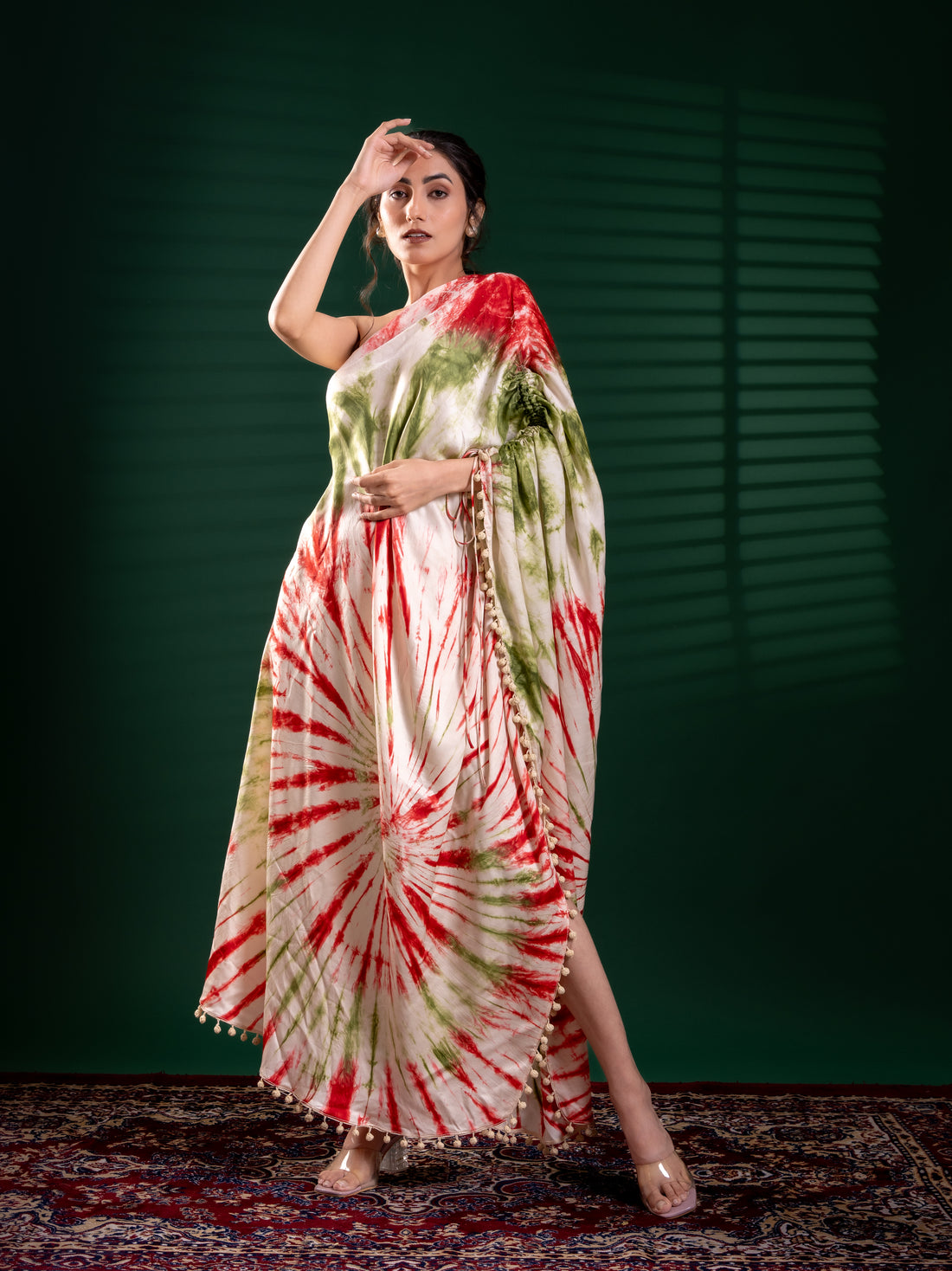 Tie - dye Tango One Shoulder Dress - Laalharit