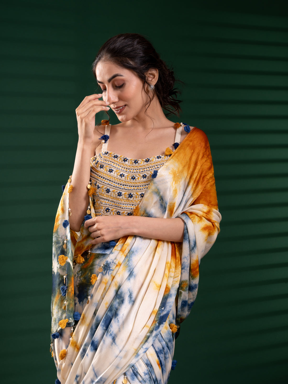 Mohini Saree with  Blouse - Neelrangi