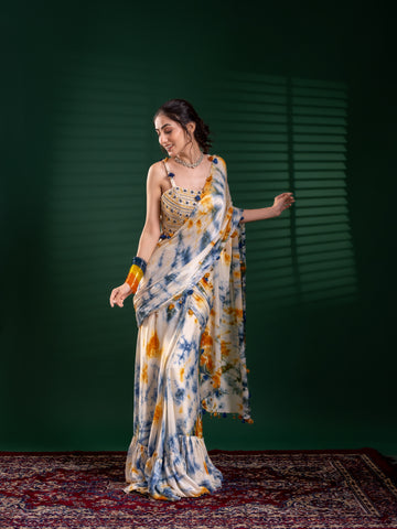 Mohini Saree with  Blouse - Neelrangi