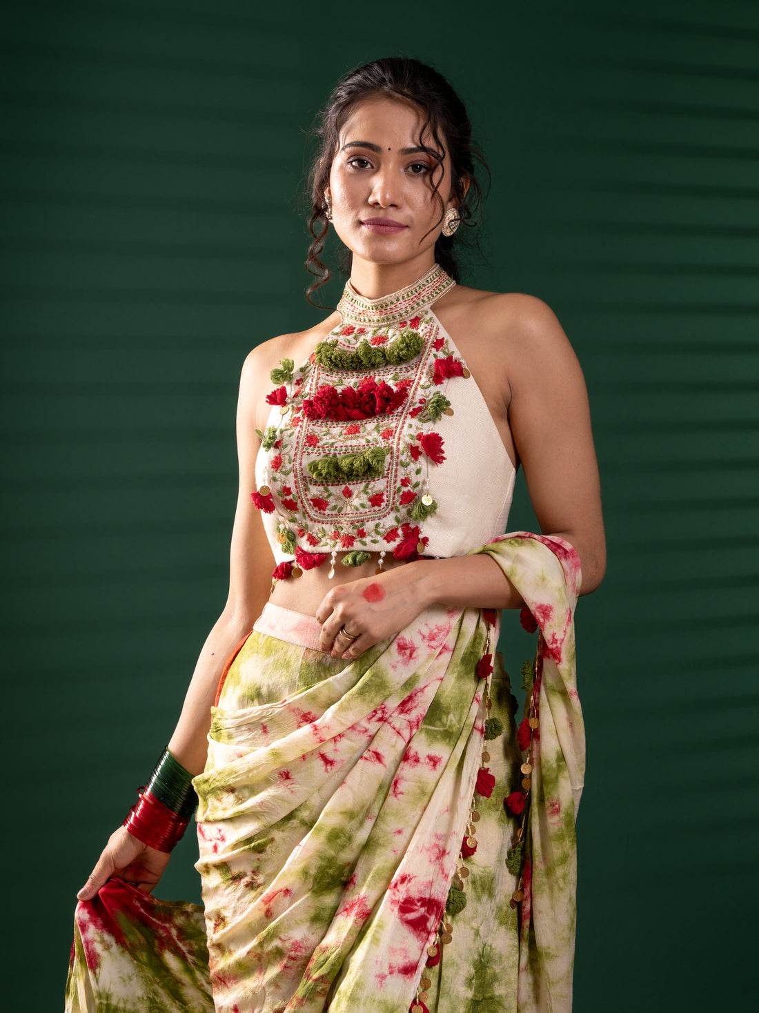 Radhe Pants Saree with Blouse - Laalharit